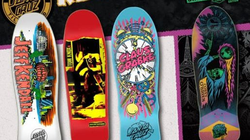 New Santa Cruz Spring 2023 Reissues (feat. Kendall Pumpkin, Knox Punk, Grabke Exploding clock and O'brien Shepard Fairey) - SkateTillDeath.com