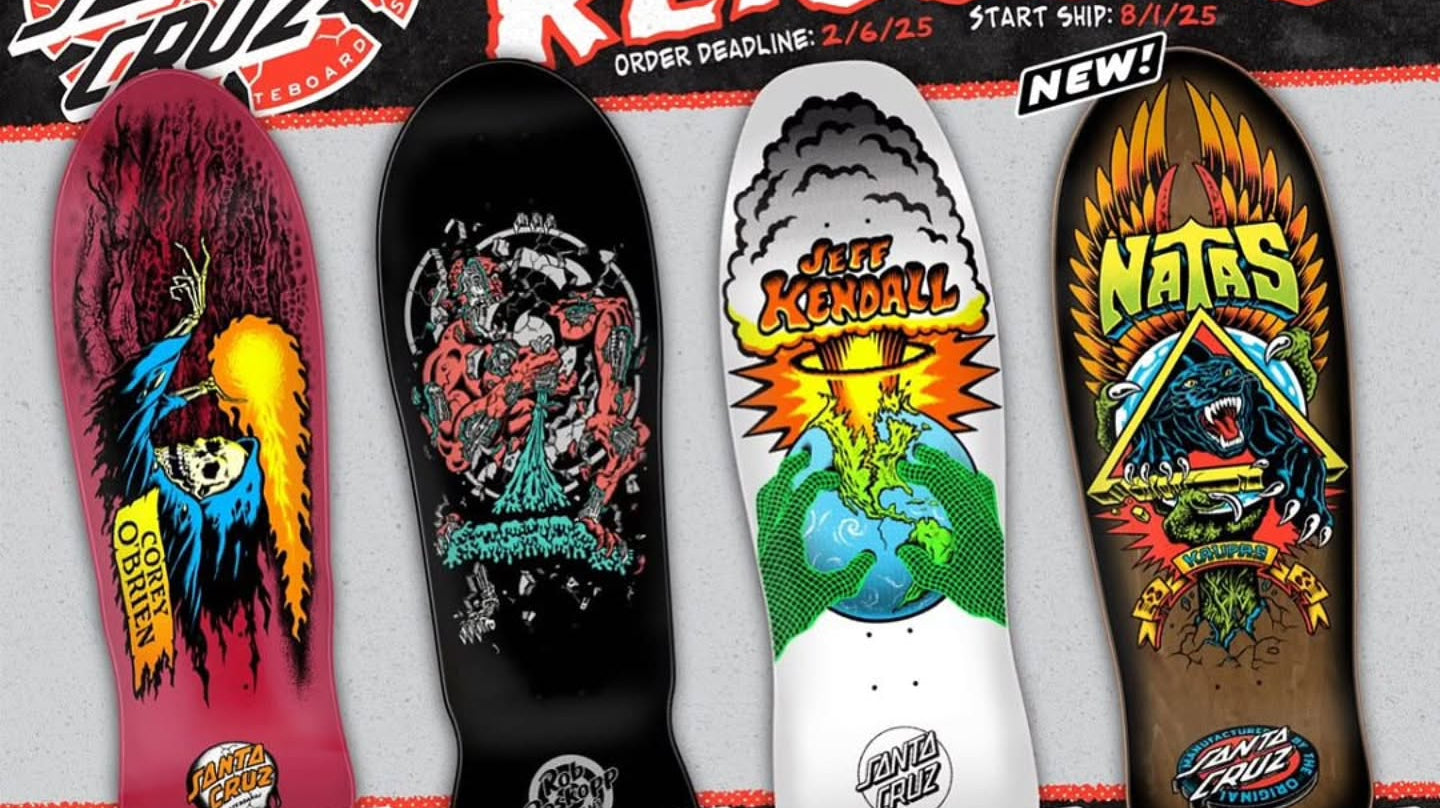 Santa Cruz Fall 2025 Reissues: O'Brien, Kendall, Roskopp & Natas Decks Return! - SkateTillDeath.com