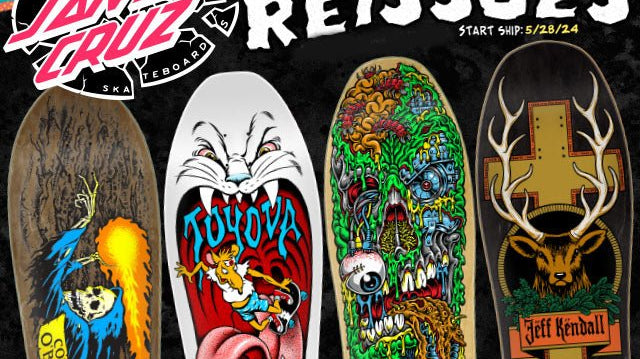 Santa Cruz Summer 2024 Reissues: Deck the Halls with Retro Thrills - SkateTillDeath.com