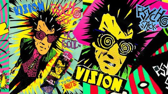 The Vision Psycho Stick: The Maddest Deck of the 1980s - SkateTillDeath.com