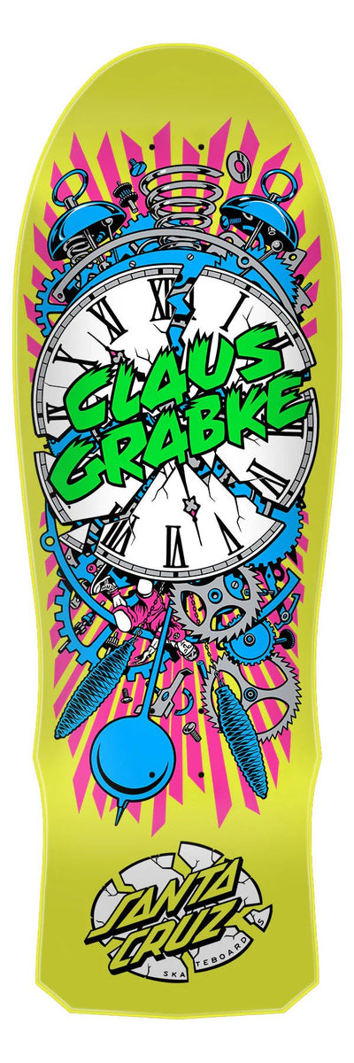 10.04in Grabke Exploding Clock Santa Cruz Reissue Skateboard Deck