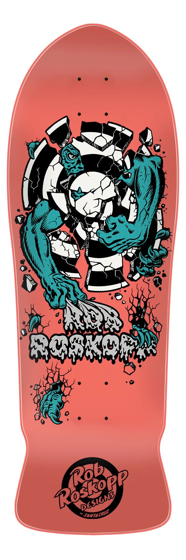 10.17in Roskopp 3 Reissue Santa Cruz Skateboard Deck - SkateTillDeath.com