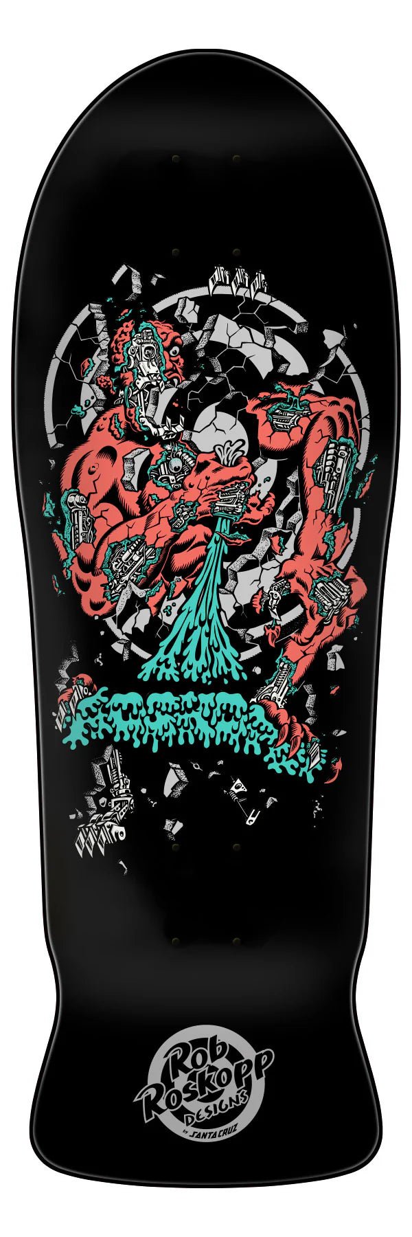 10.21in Roskopp Four Reissue Santa Cruz Skateboard Deck - SkateTillDeath.com