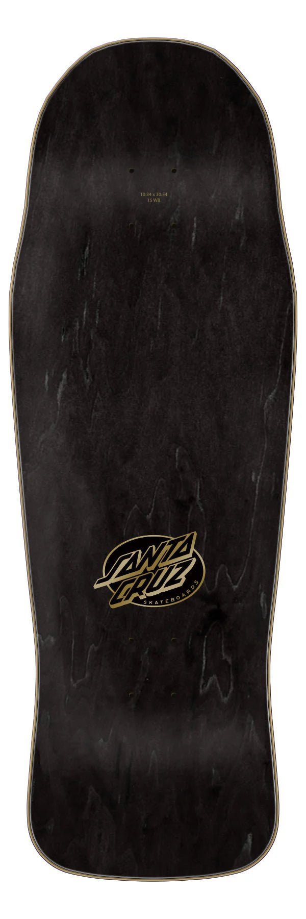 10.34in Winkowski Primeval Gold Santa Cruz Shaped Skateboard Deck - SkateTillDeath.com