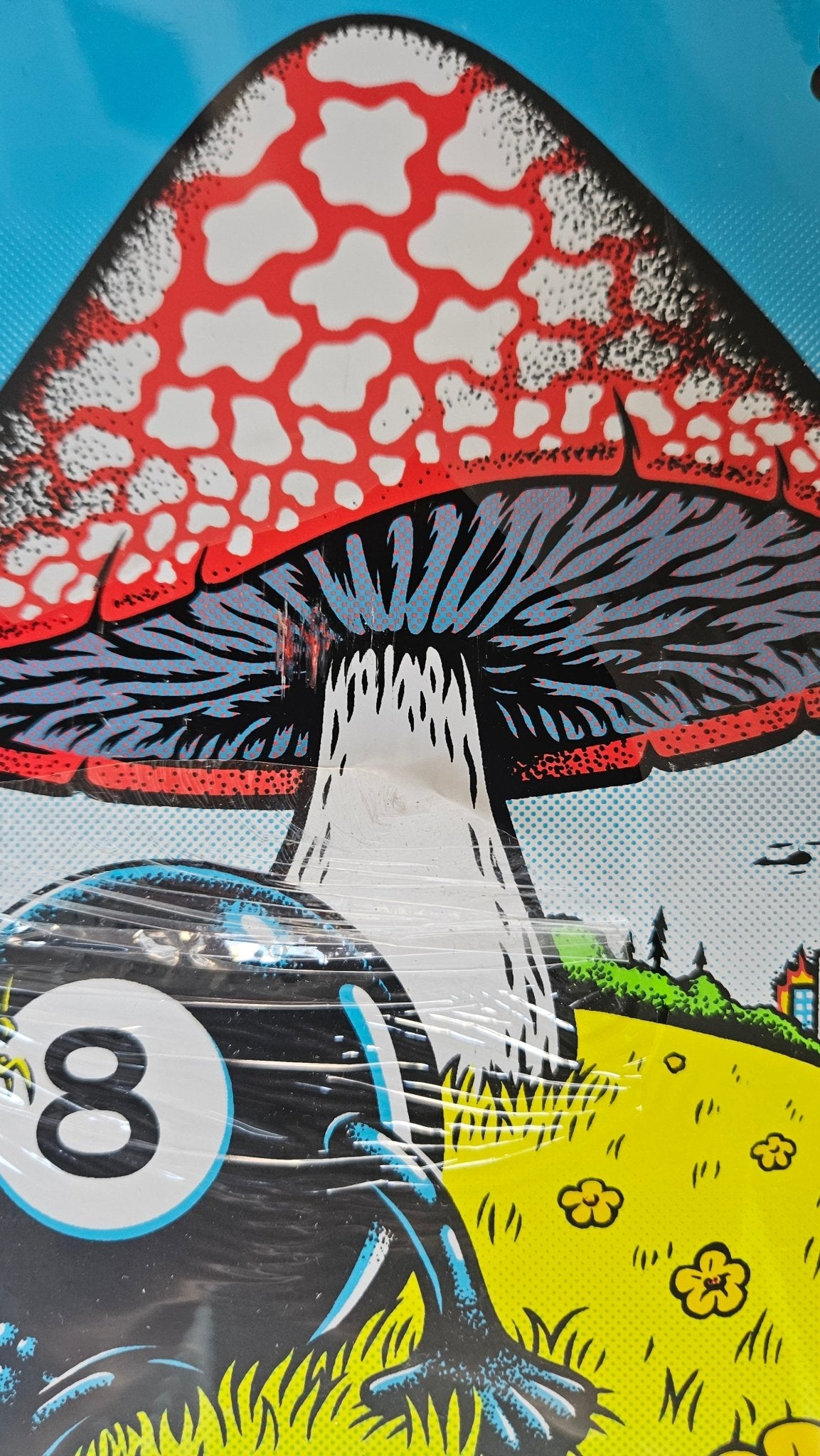 10.35in Winkowski 8Ballr Comic Santa Cruz Skateboard Deck (small storage mark) - SkateTillDeath.com