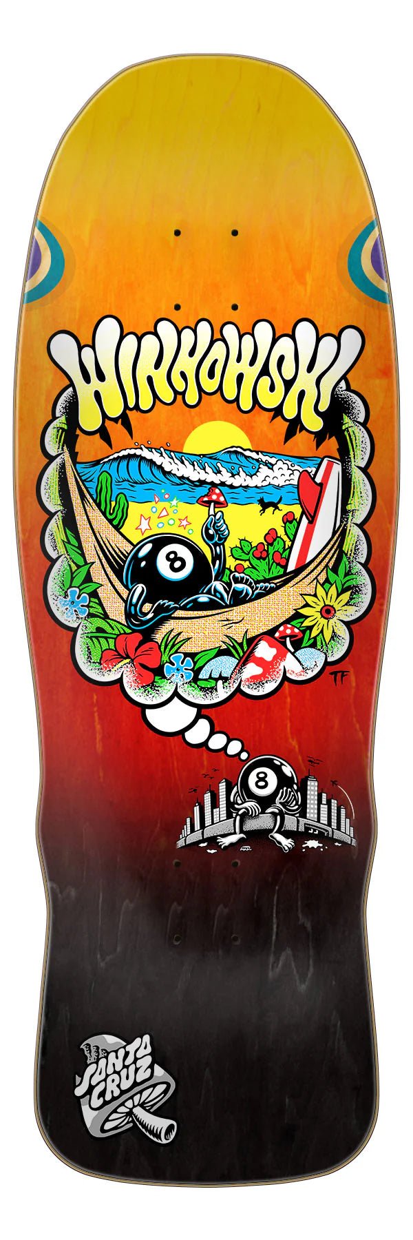 10.35in Winkowski 8Ballr Day Dream Santa Cruz Skateboard Deck - SkateTillDeath.com