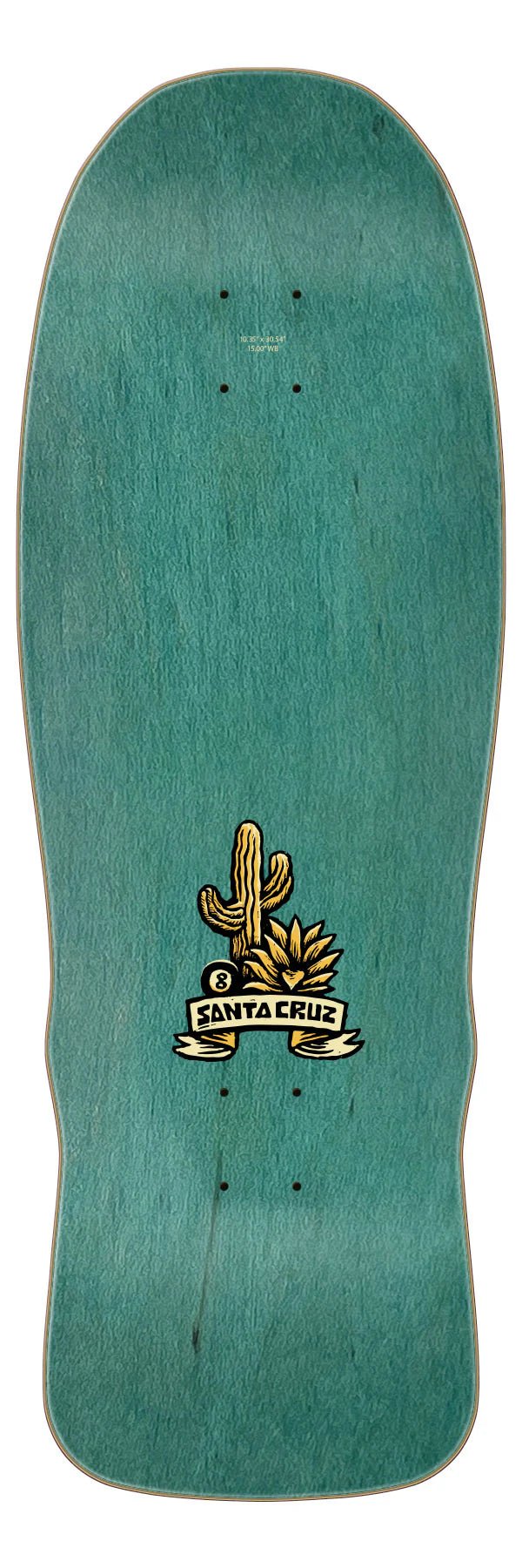 10.35in Winkowski Agave Snake Santa Cruz Shaped Skateboard Deck - SkateTillDeath.com