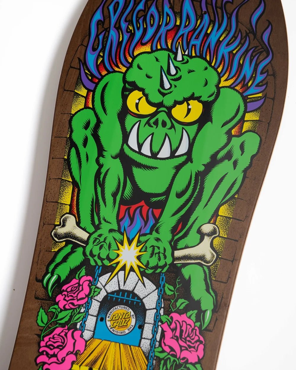 10.39in Gregor Rankine Monster Reissue Santa Cruz Skateboard Deck - SkateTillDeath.com