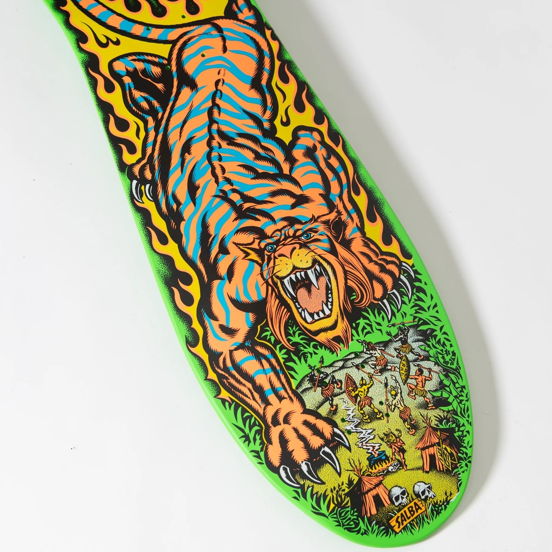 10.3in Salba Tiger Reissue Santa Cruz Skateboard Deck - SkateTillDeath.com