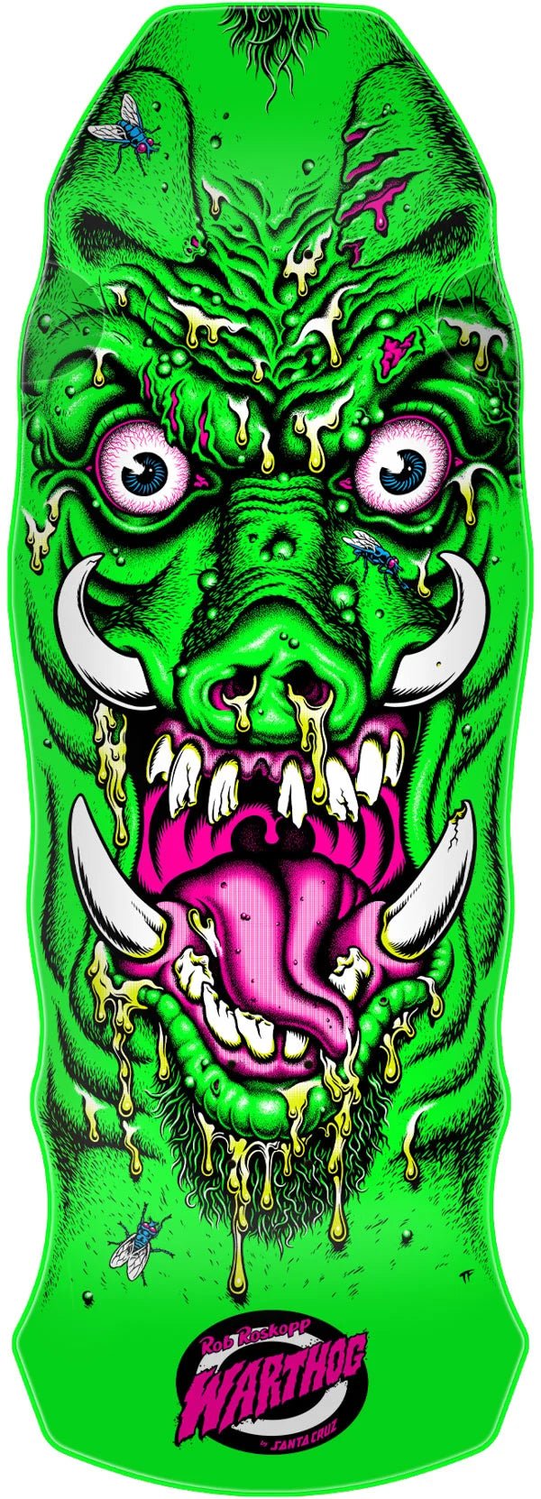 11in Rob Roskopp Warthog Santa Cruz Freaks Skateboard Deck - SkateTillDeath.com