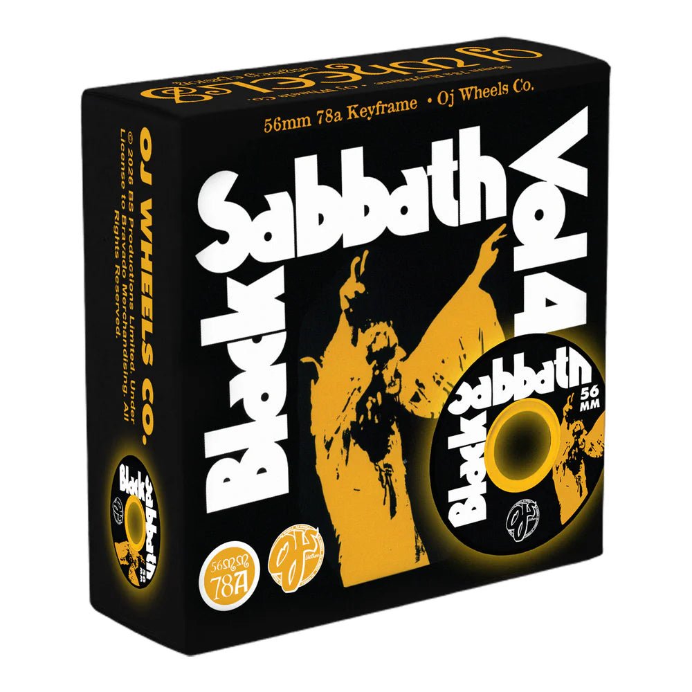 56mm Black Sabbath Vol 4 Feyframe 78a OJ Skateboard Wheels - SkateTillDeath.com