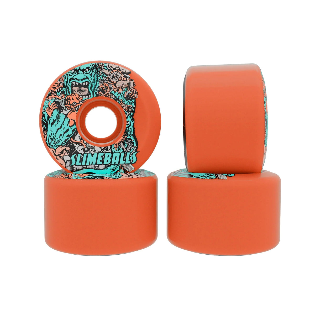 60mm Rob Roskopp Five Reissue 78a OG Slime Slime Balls Skateboard Wheels - SkateTillDeath.com