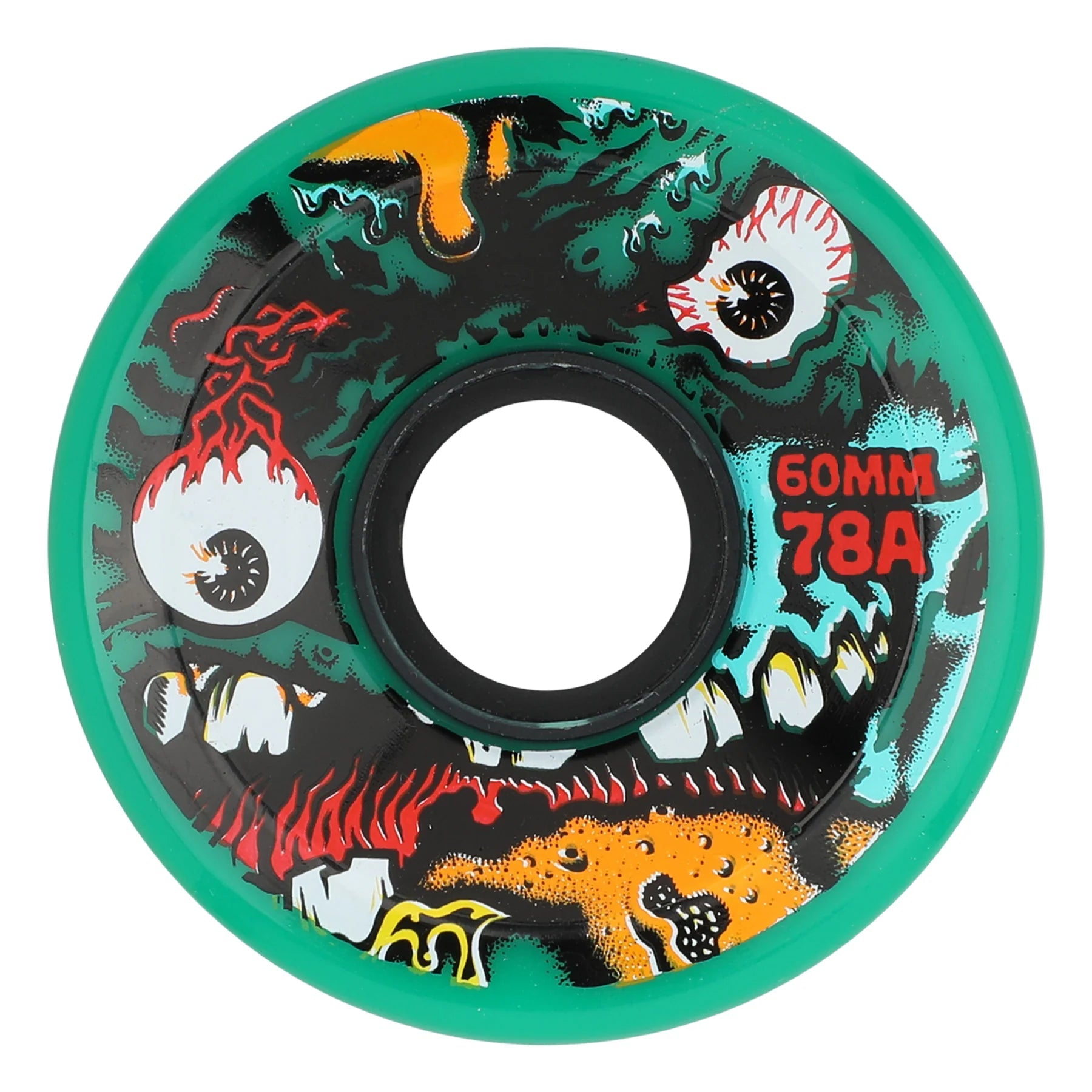 60mm Roskopp Face Two Reissue 78a OG Slime Slime Balls Skateboard Wheels - SkateTillDeath.com
