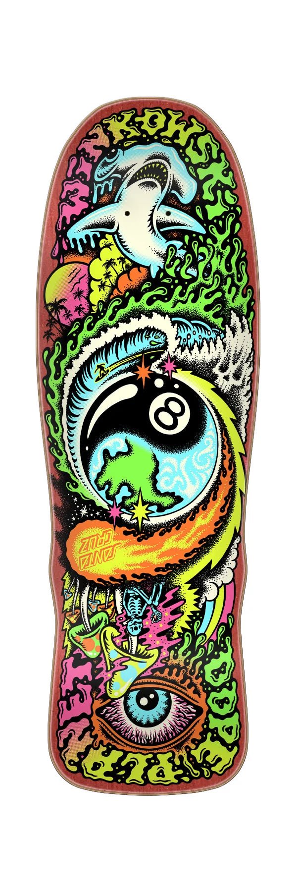8.75in Erick Winkowski Dope Planet Micro Santa Cruz Freaks Skateboard Deck - SkateTillDeath.com