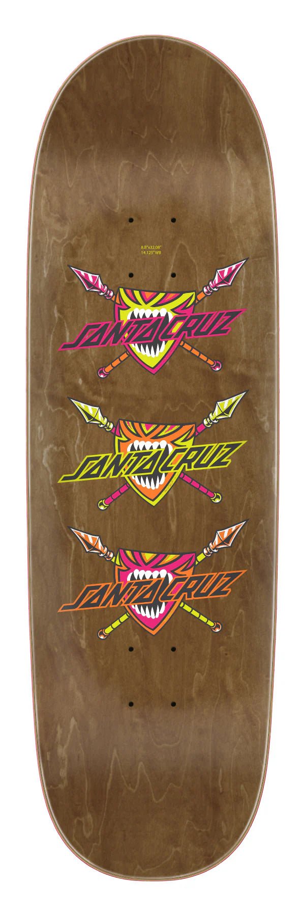8.80in Salba Firedance Santa Cruz Egg Skateboard Deck - SkateTillDeath.com