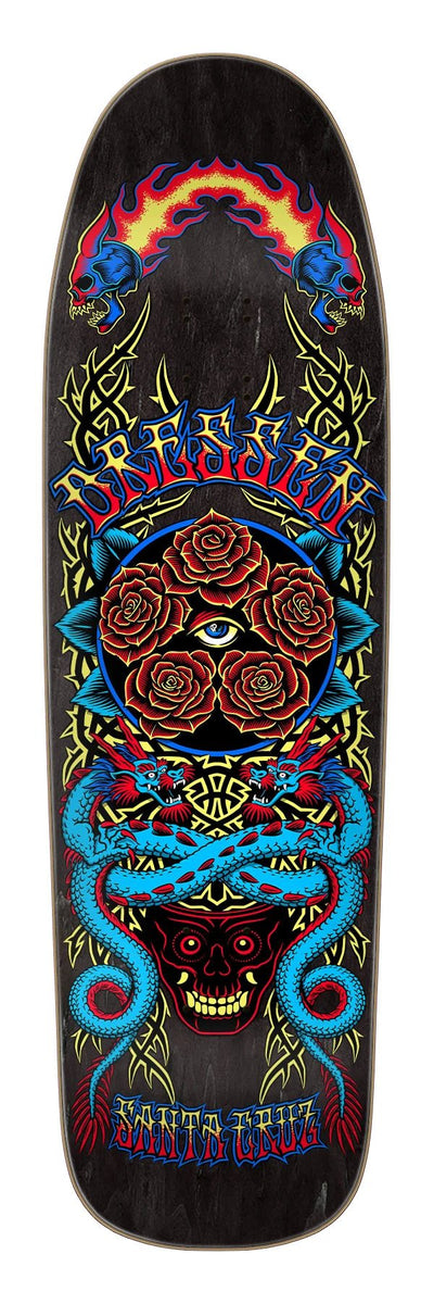 SKATER MADE Eric Dressen モデル　スケートボード 9.30in Eric Dressen Rose Crew Five Santa Cruz Shaped Skateboard