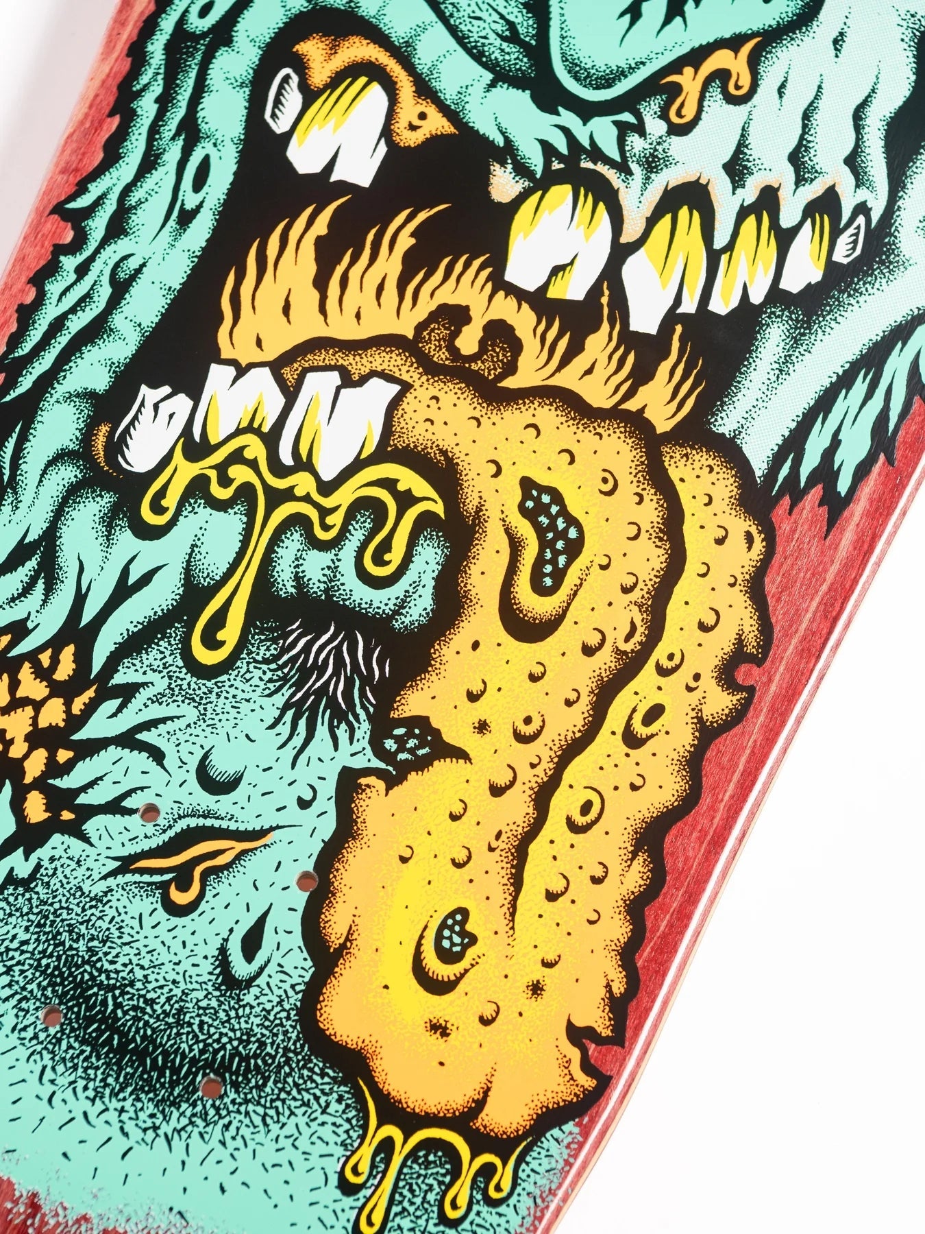 9.9in Rob Roskopp Face Two Reissue Santa Cruz Skateboard Deck - SkateTillDeath.com