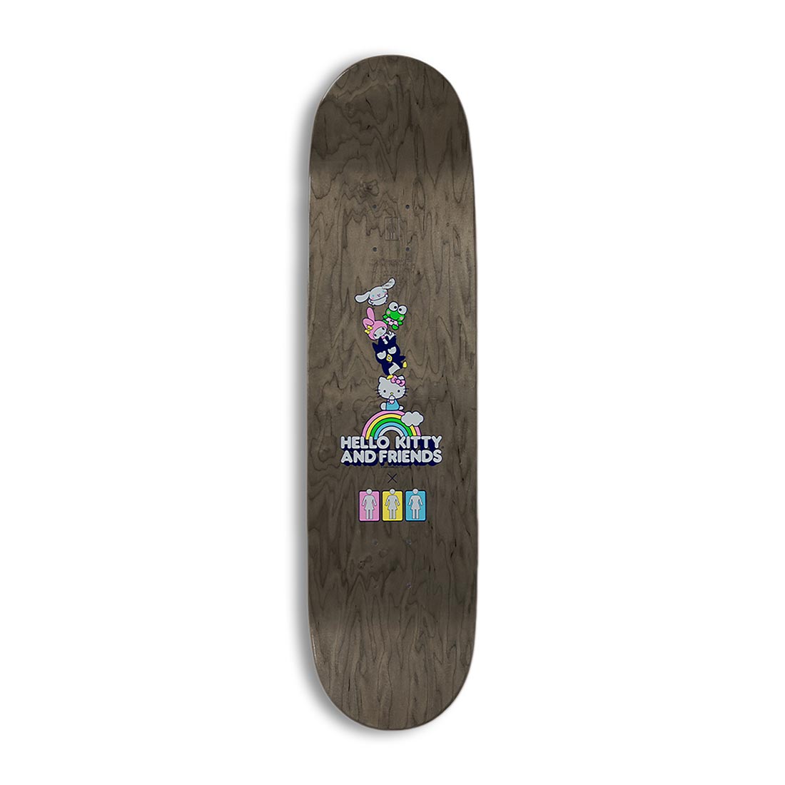 Girl x Hello Kitty Mike Carroll Rainbow 8.5″ Skateboard Deck - SkateTillDeath.com