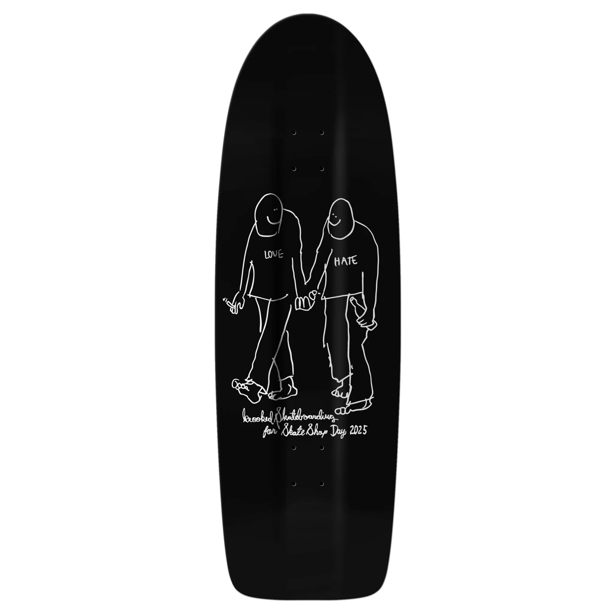 KROOKED Skateshop Day 2025 BEAMER LOVE & HATE DECKS - SkateTillDeath.com