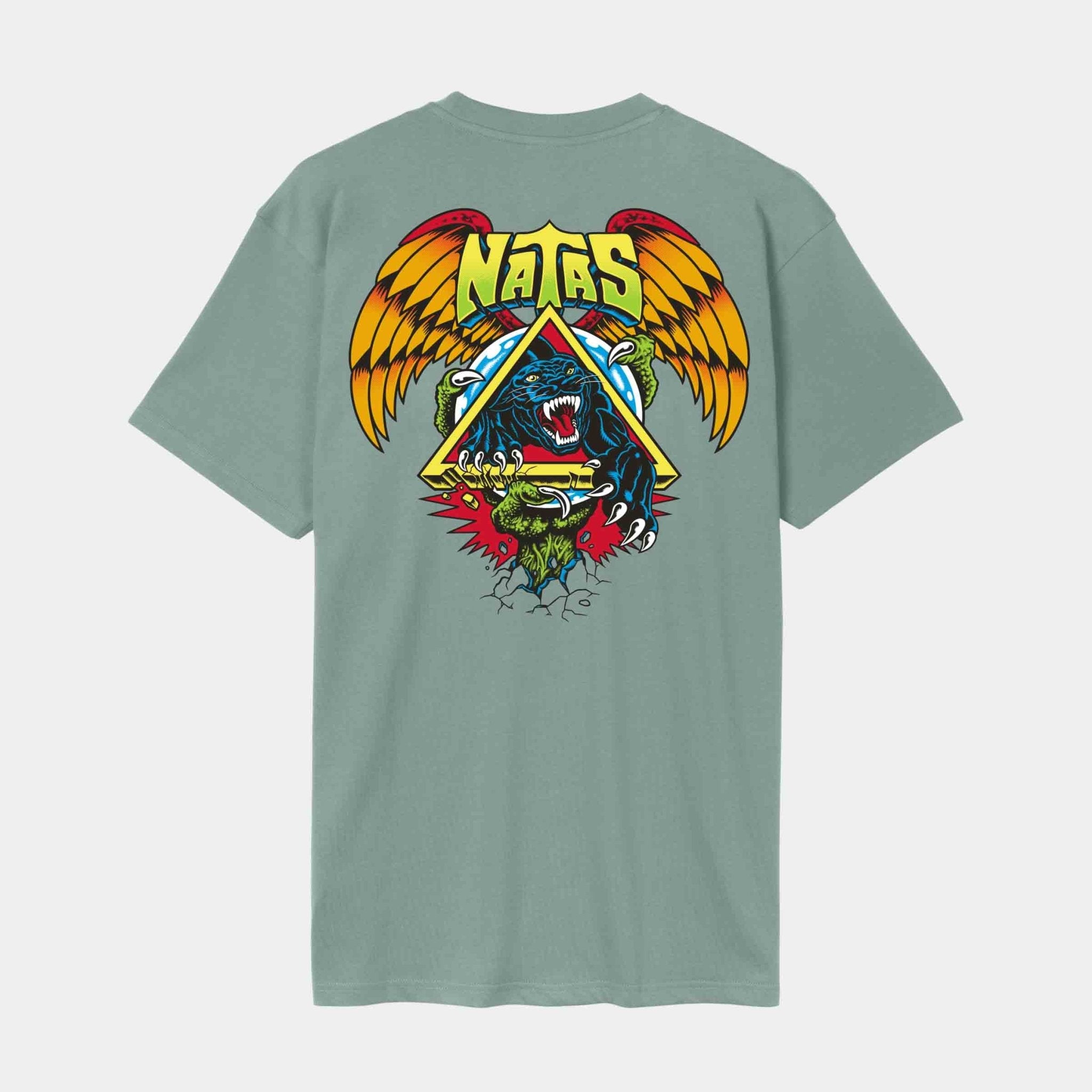 Natas SC Panther T-Shirt (Available in Black, White and Moon Rock) - SkateTillDeath.com