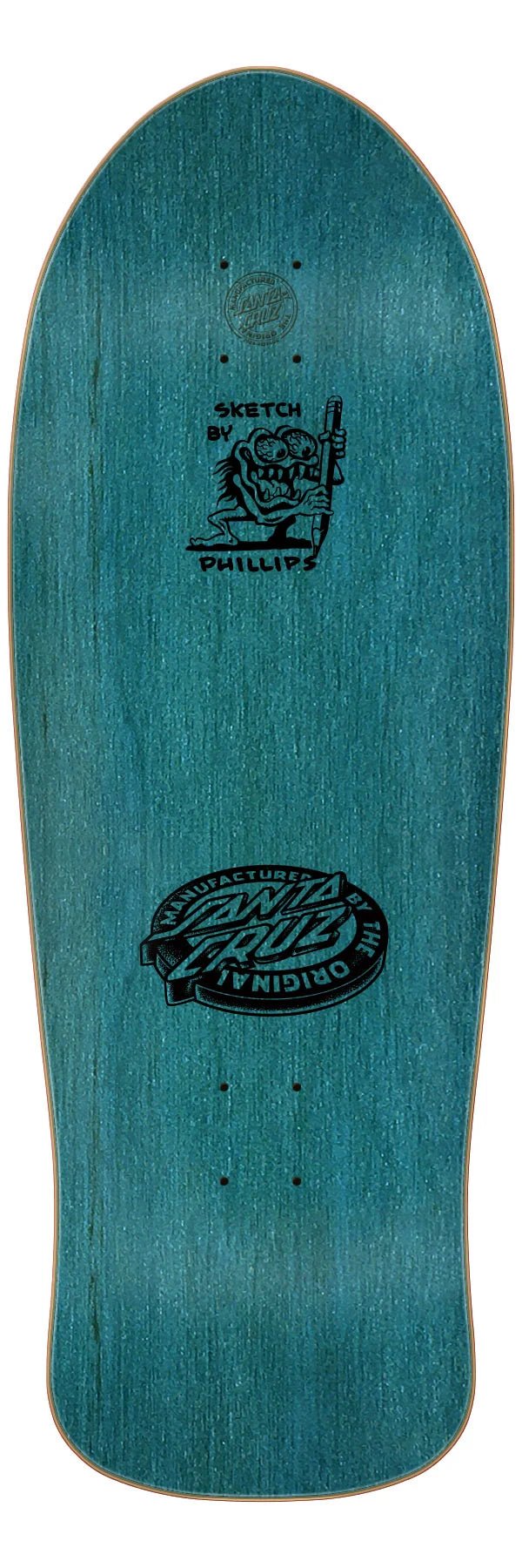 Natas Sketch Panther Reissue 10.54in x 30.14in Santa Cruz Decks - SkateTillDeath.com