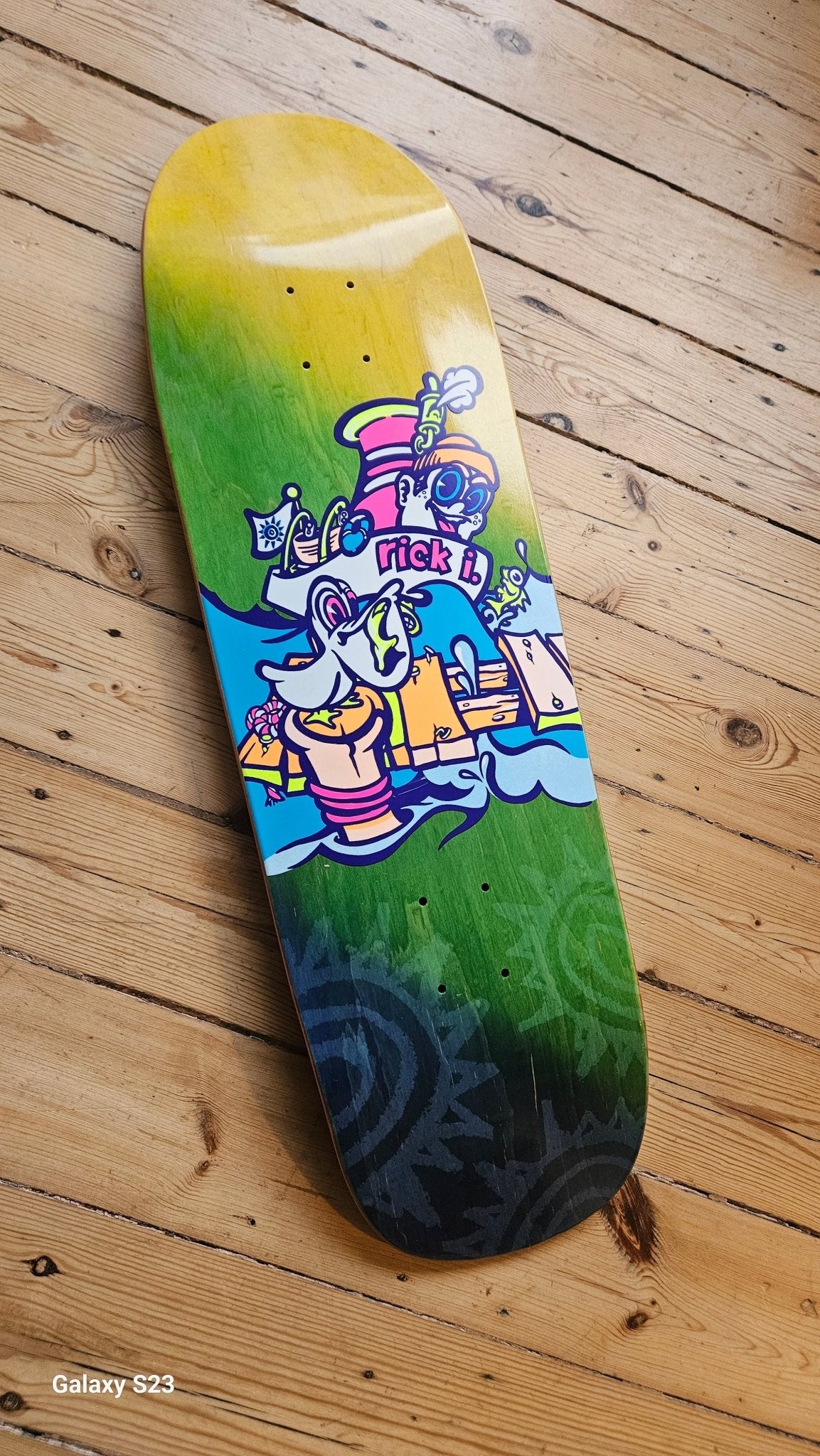 New Deal – Ibaseta Tugboat Neon – 9.875in x 31.3in - SkateTillDeath.com