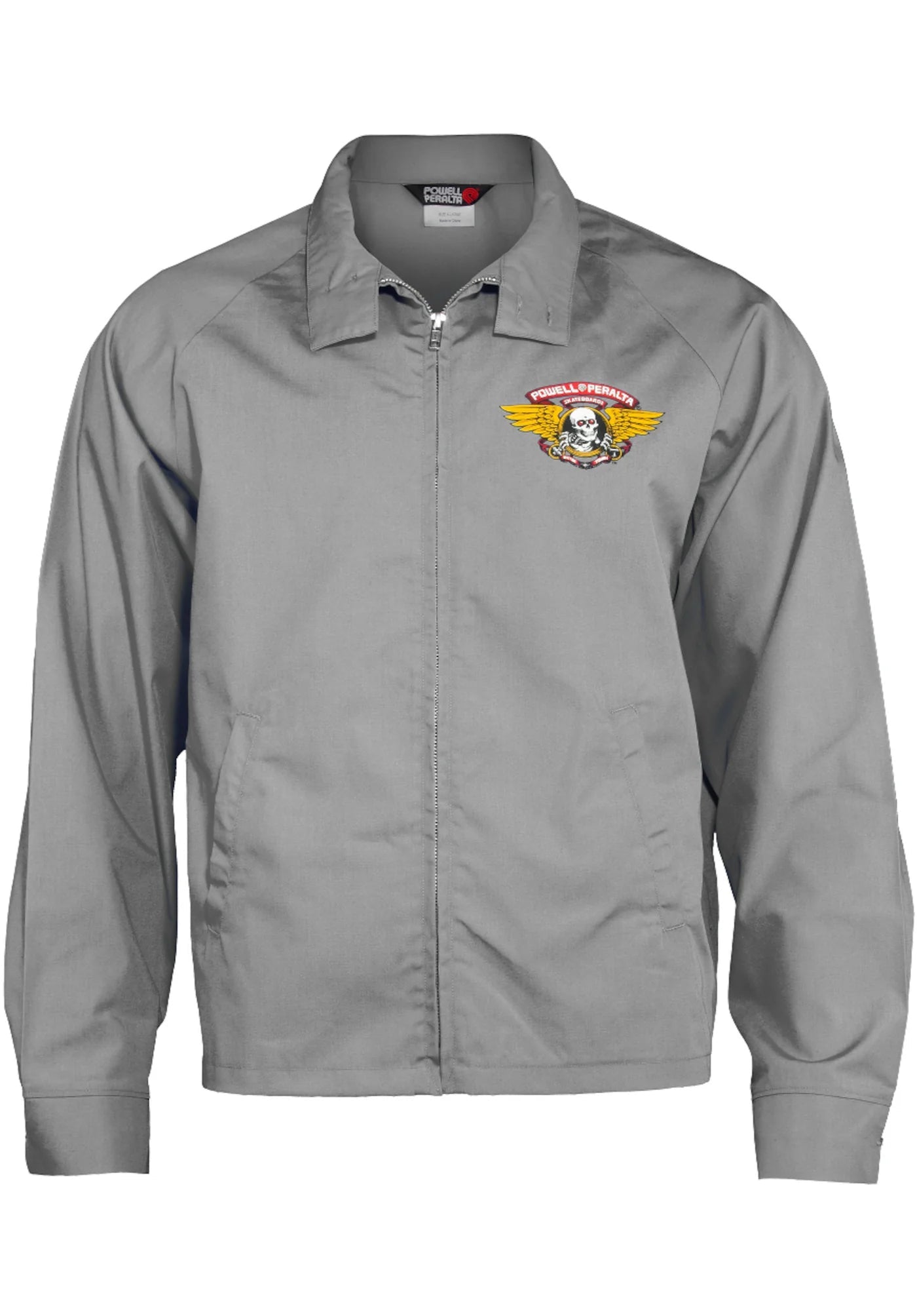 Powell Peralta Jacket Winged Ripper Gray - SkateTillDeath.com