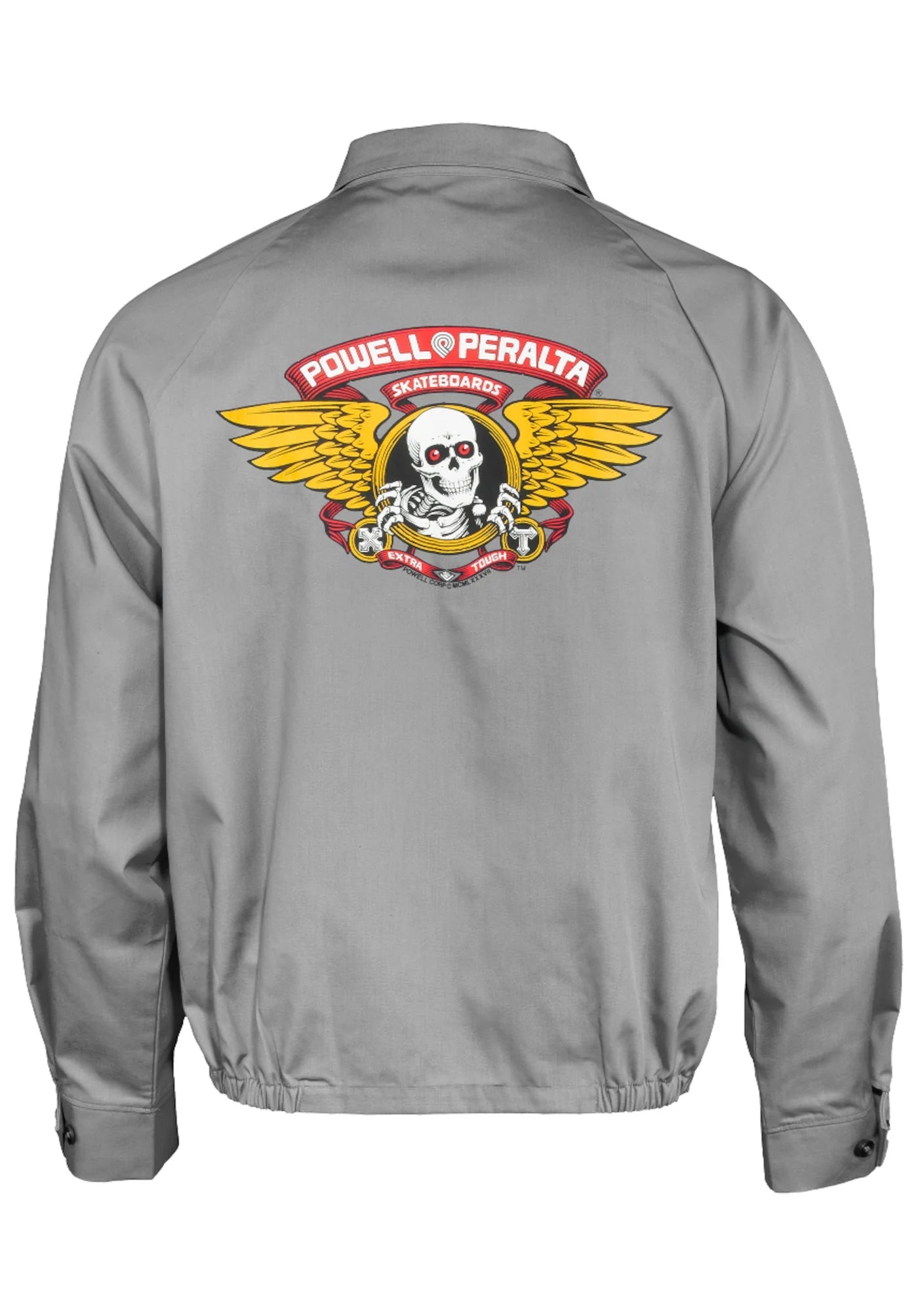 Powell Peralta Jacket Winged Ripper Gray - SkateTillDeath.com