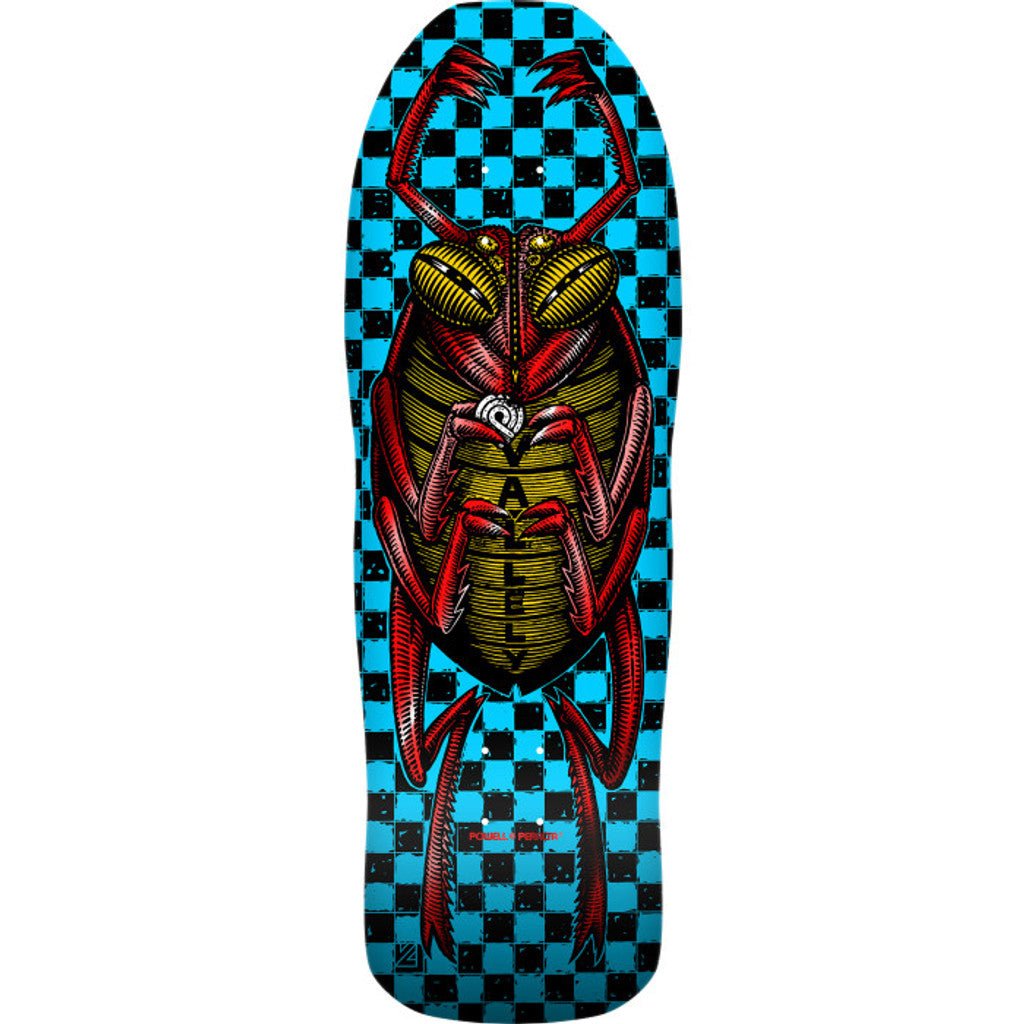 Powell Peralta Mike Vallely Bug Reissue Skateboard Deck Blue/Red Foil - 10 x 30.25 - SkateTillDeath.com