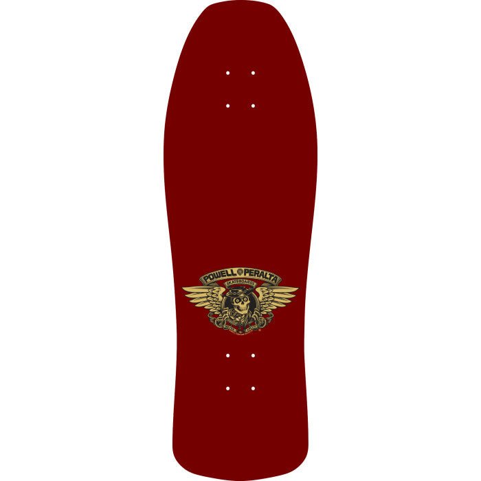 Powell Peralta Ray Underhill Cross Reissue Skateboard Deck Burgundy/Gold Foil - 9.9 x 31.5 - SkateTillDeath.com