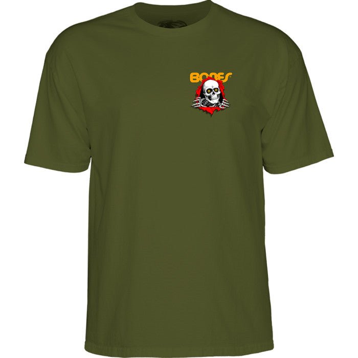 Powell Peralta Ripper T-Shirt Military Green - SkateTillDeath.com