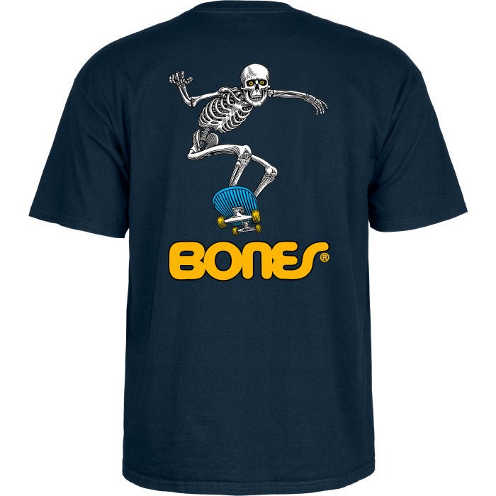 Powell Peralta Skateboard Skeleton 2 T-Shirt Navy - SkateTillDeath.com