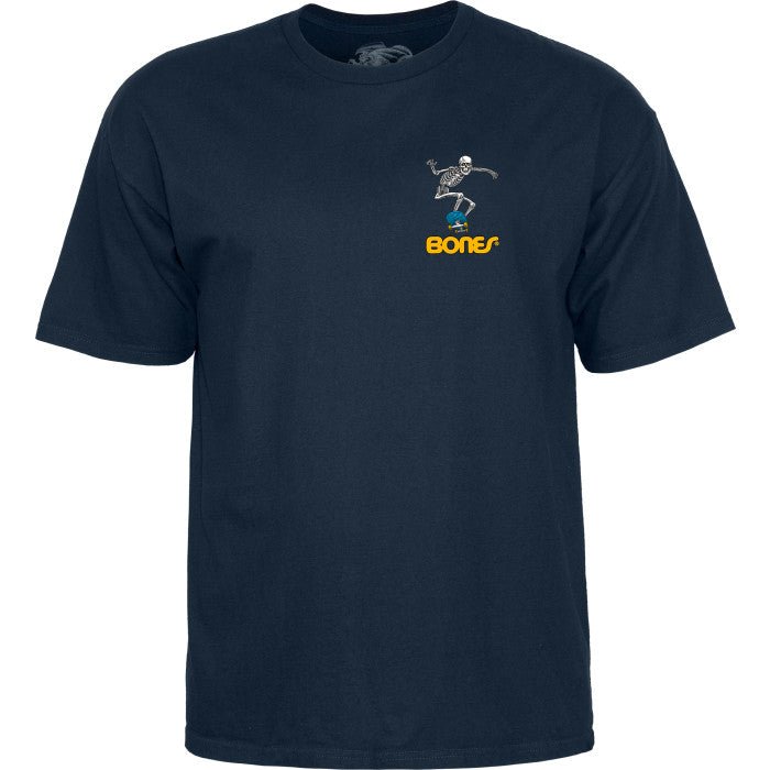 Powell Peralta Skateboard Skeleton 2 T-Shirt Navy - SkateTillDeath.com