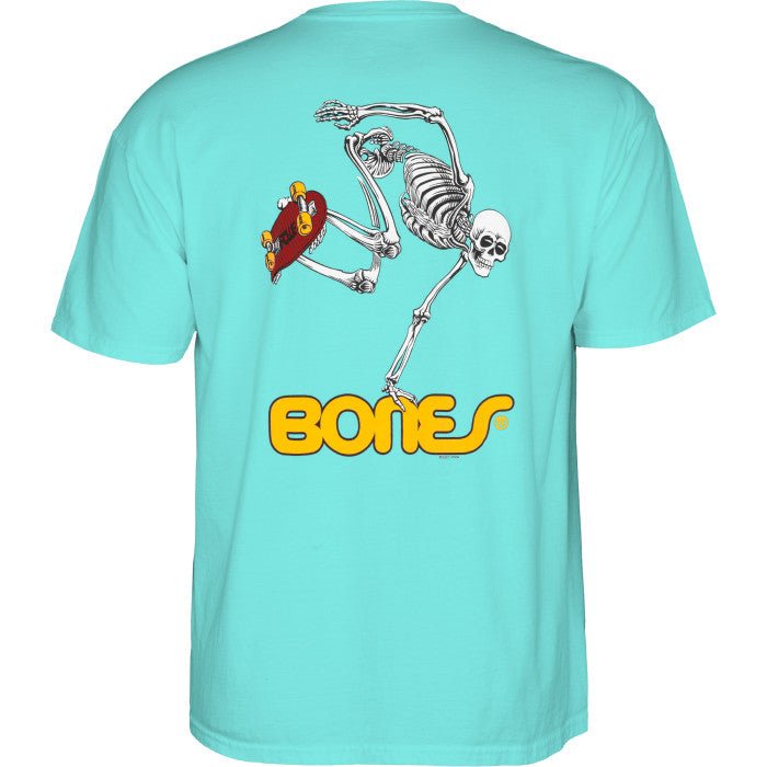 Powell Peralta Skateboarding Skeleton T-shirt - Celadon - SkateTillDeath.com