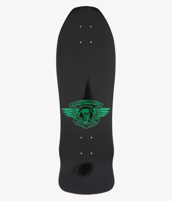 Powell - Peralta Skull & Sword Geegah 9.75" Skateboard Deck (green foil) - SkateTillDeath.com