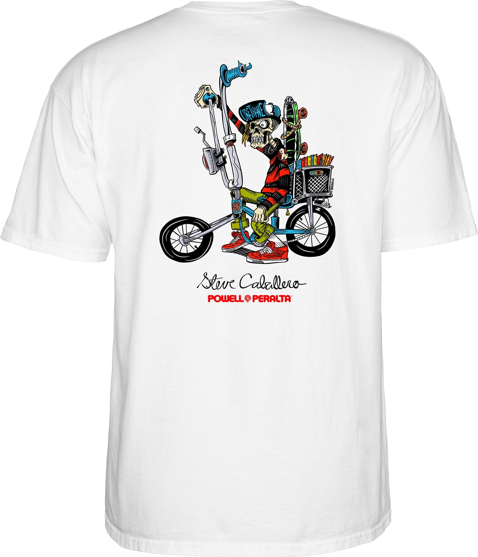 Powell Peralta Steve Caballero Chopper Bike T-Shirt - SkateTillDeath.com