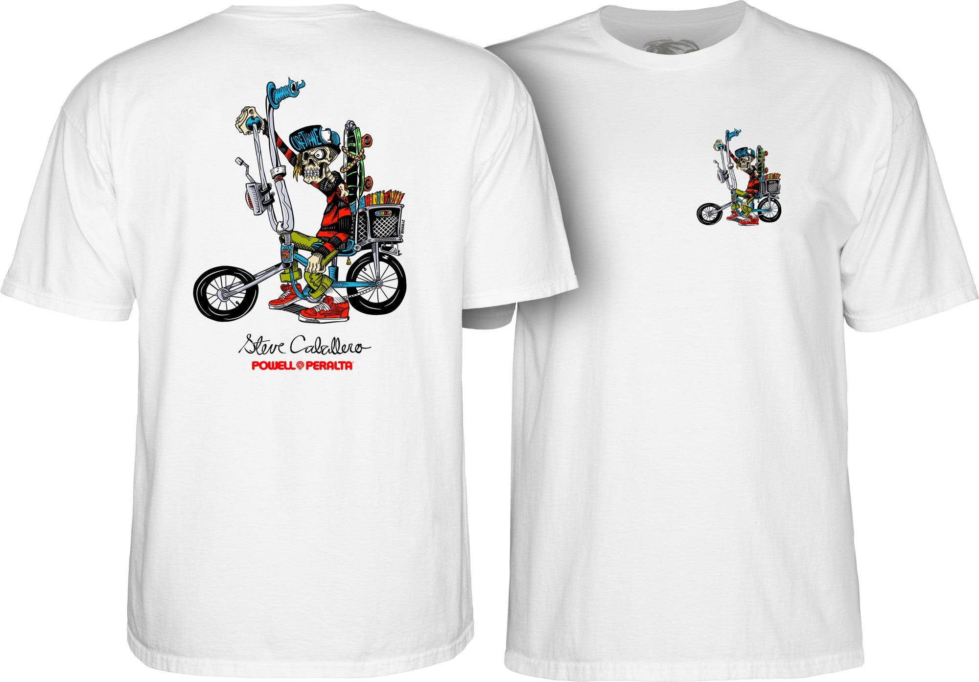 Powell Peralta Steve Caballero Chopper Bike T-Shirt - SkateTillDeath.com