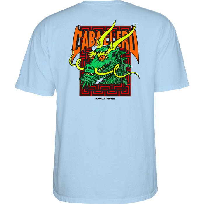 Powell Peralta Steve Caballero Street Dragon T-shirt - Powder Blue - SkateTillDeath.com