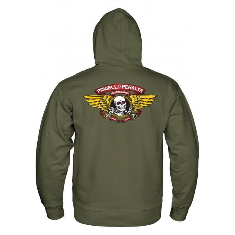 POWELL-PERALTA WINGED RIPPER MID WEIGHT HOODIE - SkateTillDeath.com
