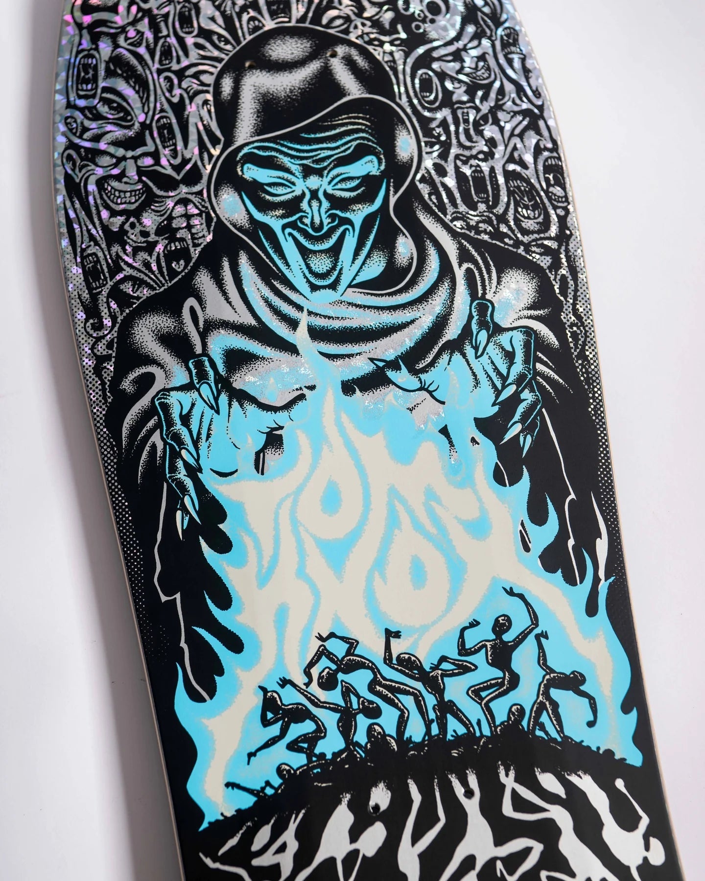 PREORDER (SHIPPING 19/6) 10.07in Tom Knox Firepit Reissue Santa Cruz Skateboard Deck - SkateTillDeath.com