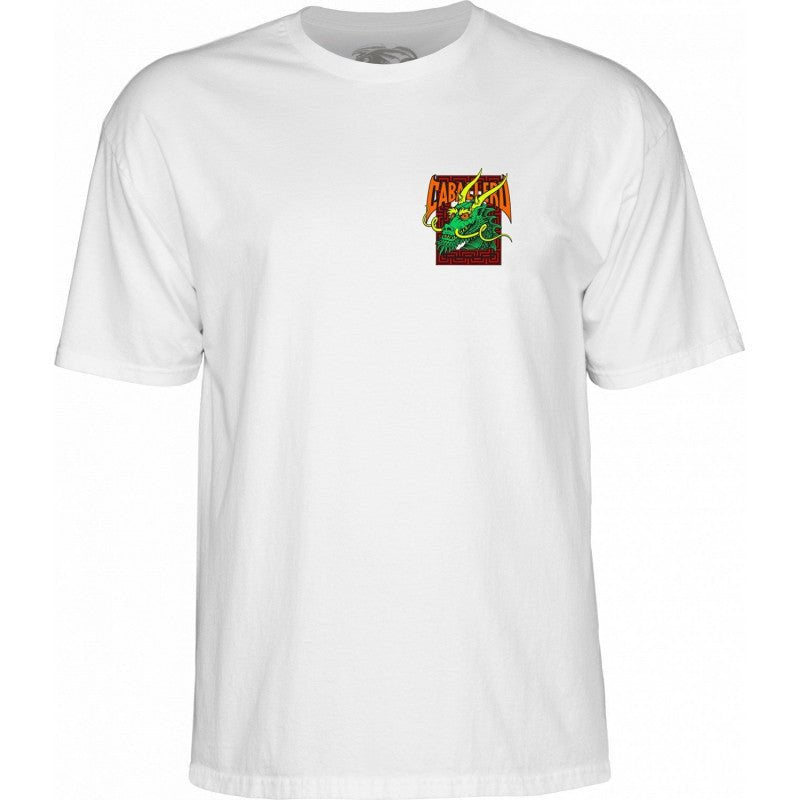 T-shirt Powell Peralta Steve Caballero Street Dragon - White - SkateTillDeath.com