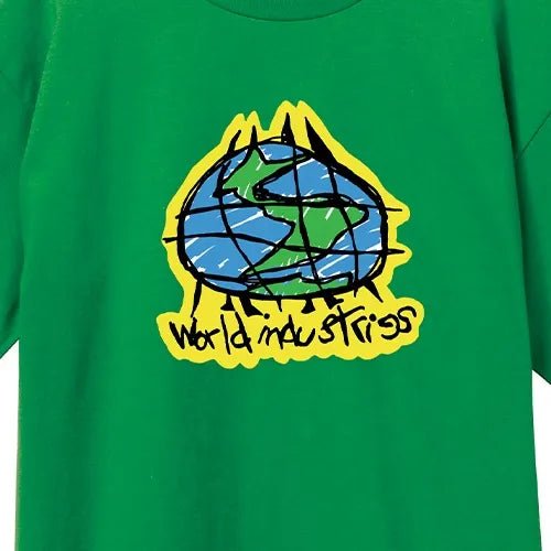 World Industries Scribble Kelly Green T-Shirt - SkateTillDeath.com