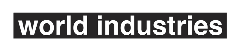 WORLD INDUSTRIES STICKER WORLD LOGO - SkateTillDeath.com