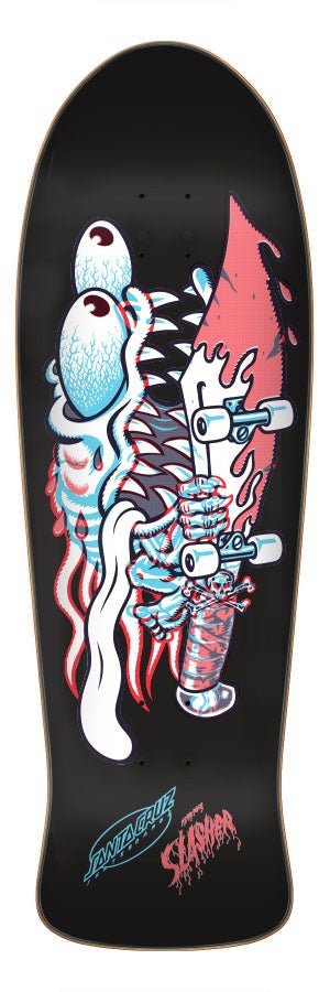 10.1in x 31.13in Meek Slasher Decoder Reissue Santa Cruz Skateboard Deck - SkateTillDeath.com