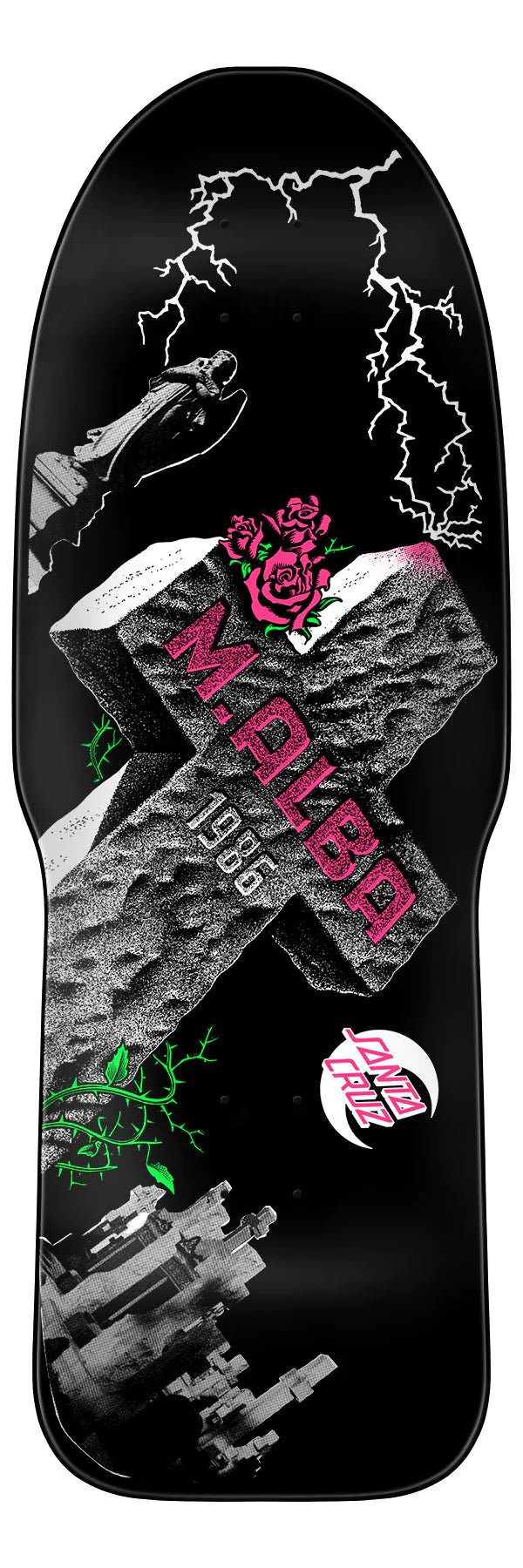 10.24in Malba Tombstone Santa Cruz Reissue Skateboard Deck - SkateTillDeath.com