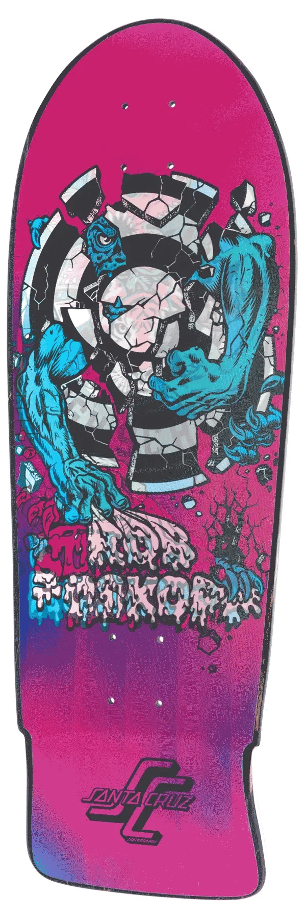 10.25in x 30.03in Stranger Things Roskopp Demogorgon Santa Cruz Skateboard Deck - SkateTillDeath.com