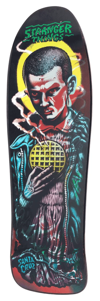 9.75in x 31.66in Stranger Things Kendall Eleven Santa Cruz Skateboard Deck - SkateTillDeath.com