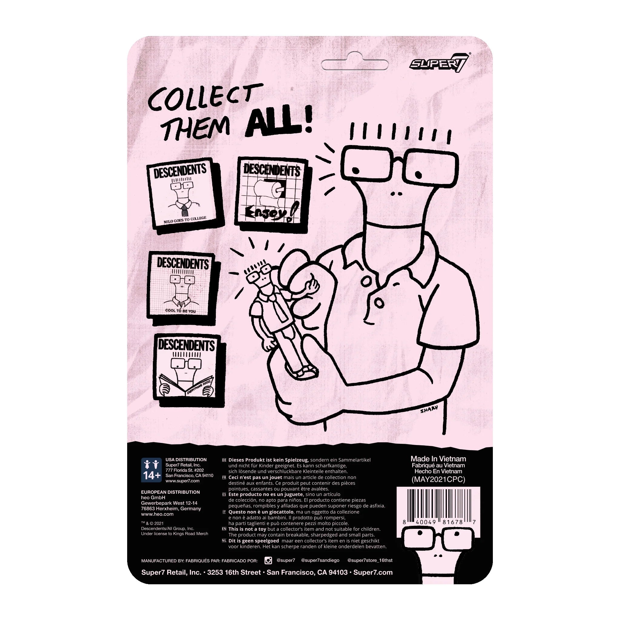 Descendents ReAction Figure Milo (Enjoy) - SkateTillDeath.com