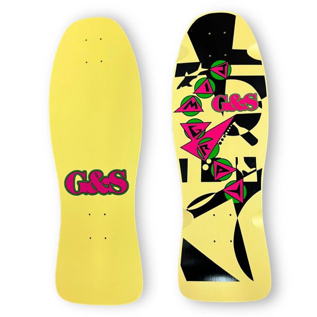 G&S Jim Gray Reissue Deck (Blue or Yellow) - SkateTillDeath.com