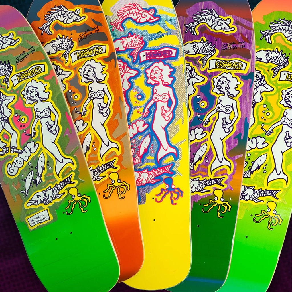KROOKED GONZ COLOR MY FRIENDS ASSORTED 9,81 - SkateTillDeath.com